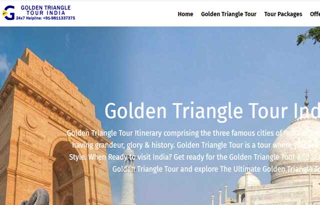 Golden Triangle Tour India Desktop View